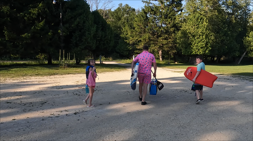 first walk to lake michigan