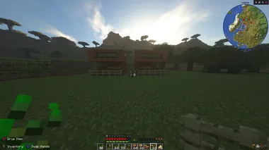 Minecraft Doc Day 7 A newly constructed animal pen expands the farm.