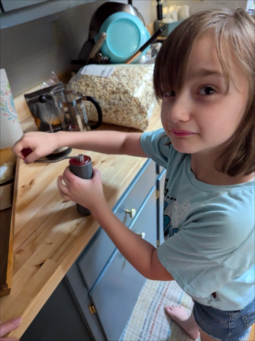 Ayla Grinding Coffee