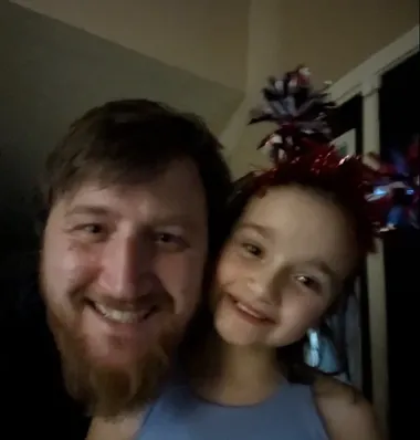 Independance Day 2025 Waylon and Ayla enjoying independance day 2025 about go watch fireworks.