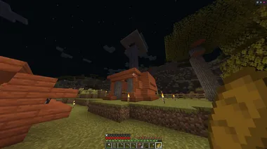 Minecraft Doc Day 18 A crows nest added atop the storage silo offers a high lookout.