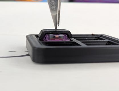 Cut Away Keycap Down