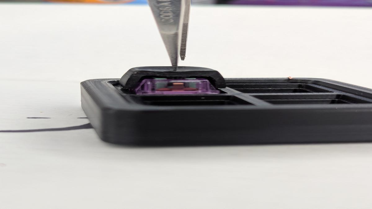 Cut Away Keycap Down