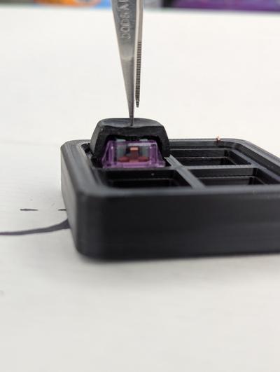 Cut Away Keycap Down