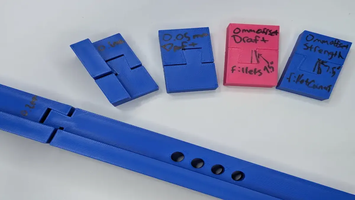 3d Printed Dovetails Fanned Out