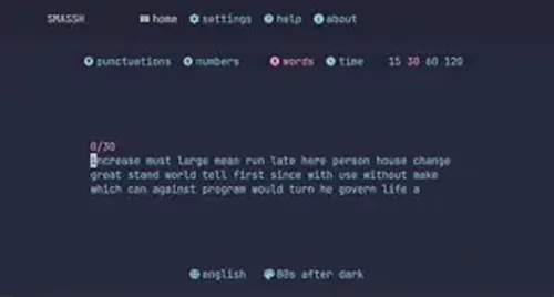 Smassh Monkeytype Clone In The Terminal