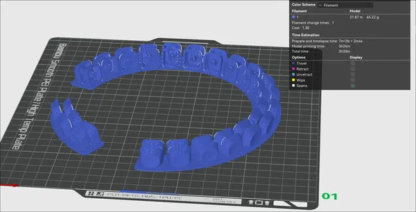 Gradient Keycaps In Bambu Studio