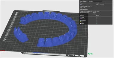 gradient keycaps in bambu studio I have an idea for gradient keycaps using tri colored filliment, I'm excited to see how it turns out.
