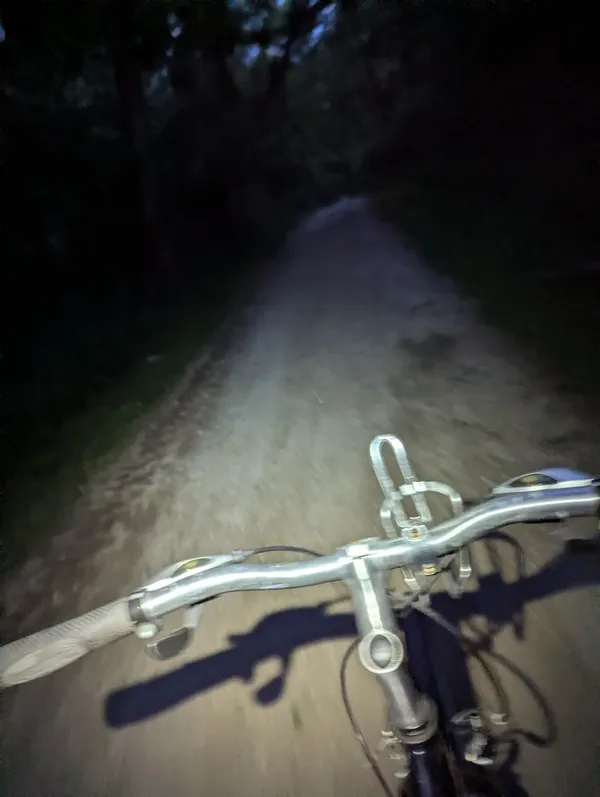 Out On A Night Ride On The Trail