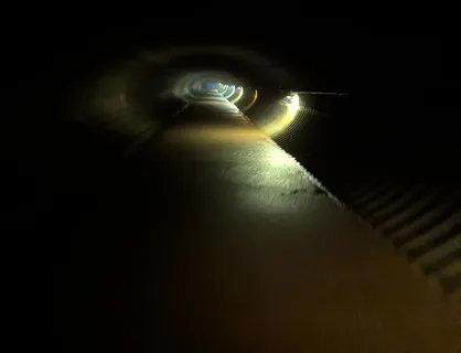 Dark Foggy Tunnel