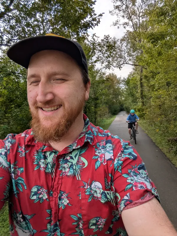 Bike Ride In My Mando Shirt