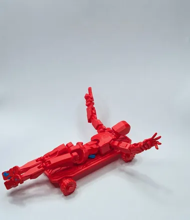 dummy13 on a skateboard Tonight Wyatt gave me a dummy13 that he printed, assembled, and posed all on his own. He's printed quite a few of these in the past,…