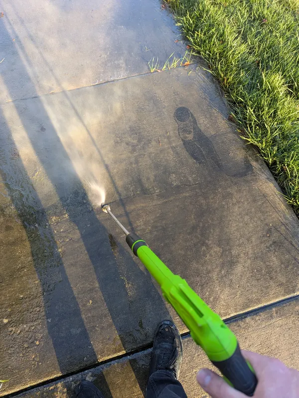Rewashing The Algae Off The Sidewalk F26